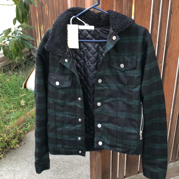 Mnml Flannel Sherpa Jacket 